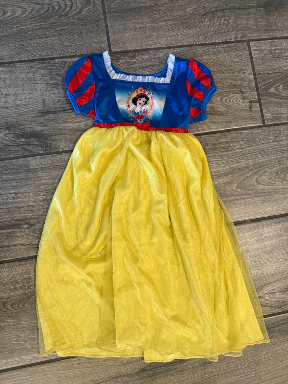 Disney Girls Blue, Red & Yellow Snow White Dress-Up Gown
